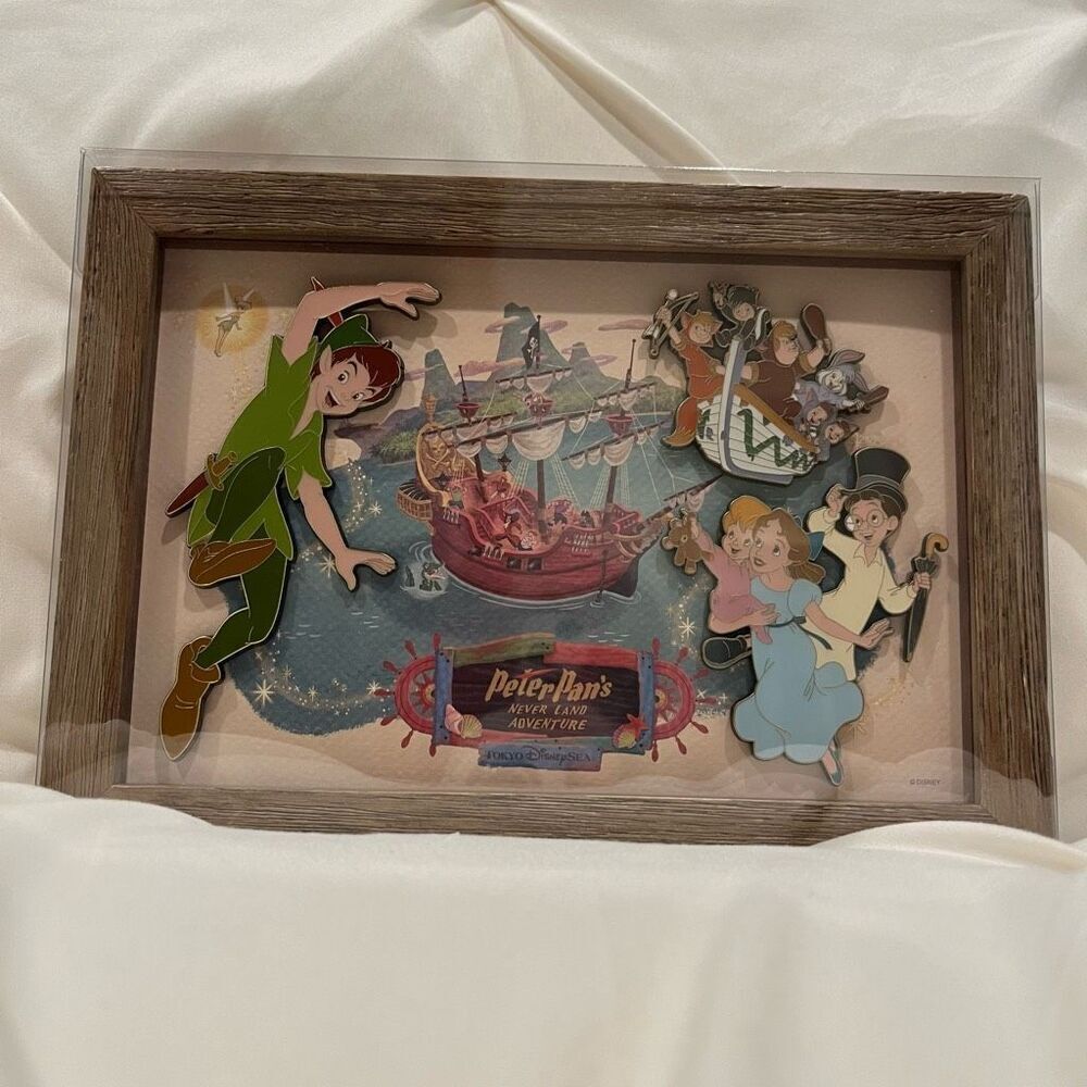 Japan Tokyo DisneySea Fantasy Springs Peter Pan Limited Ed Pin Set NWT